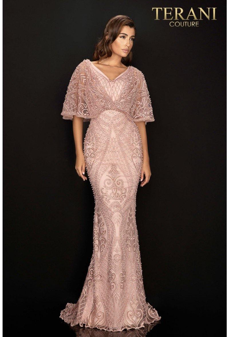 Terani Couture Long Mother of the Bride Dress 2011M2466 - The Dress Outlet
