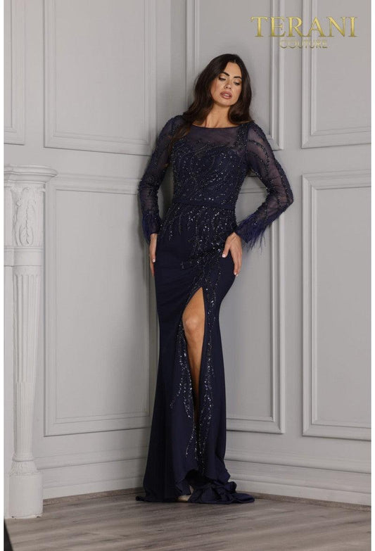 Terani Couture Long Sleeve Formal Dress 2111M5277 - The Dress Outlet