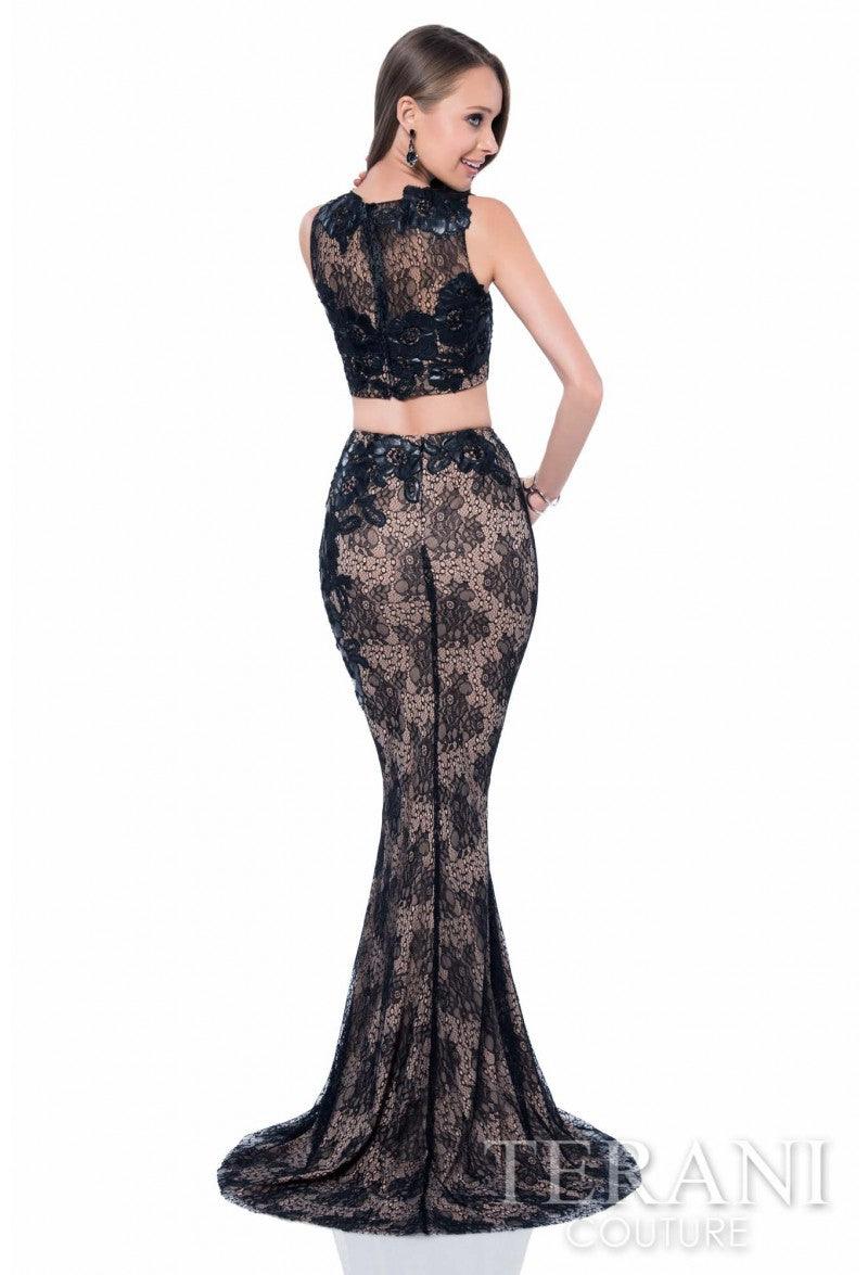 Terani Couture Long Two Piece Prom Gown 1613P1073A - The Dress Outlet
