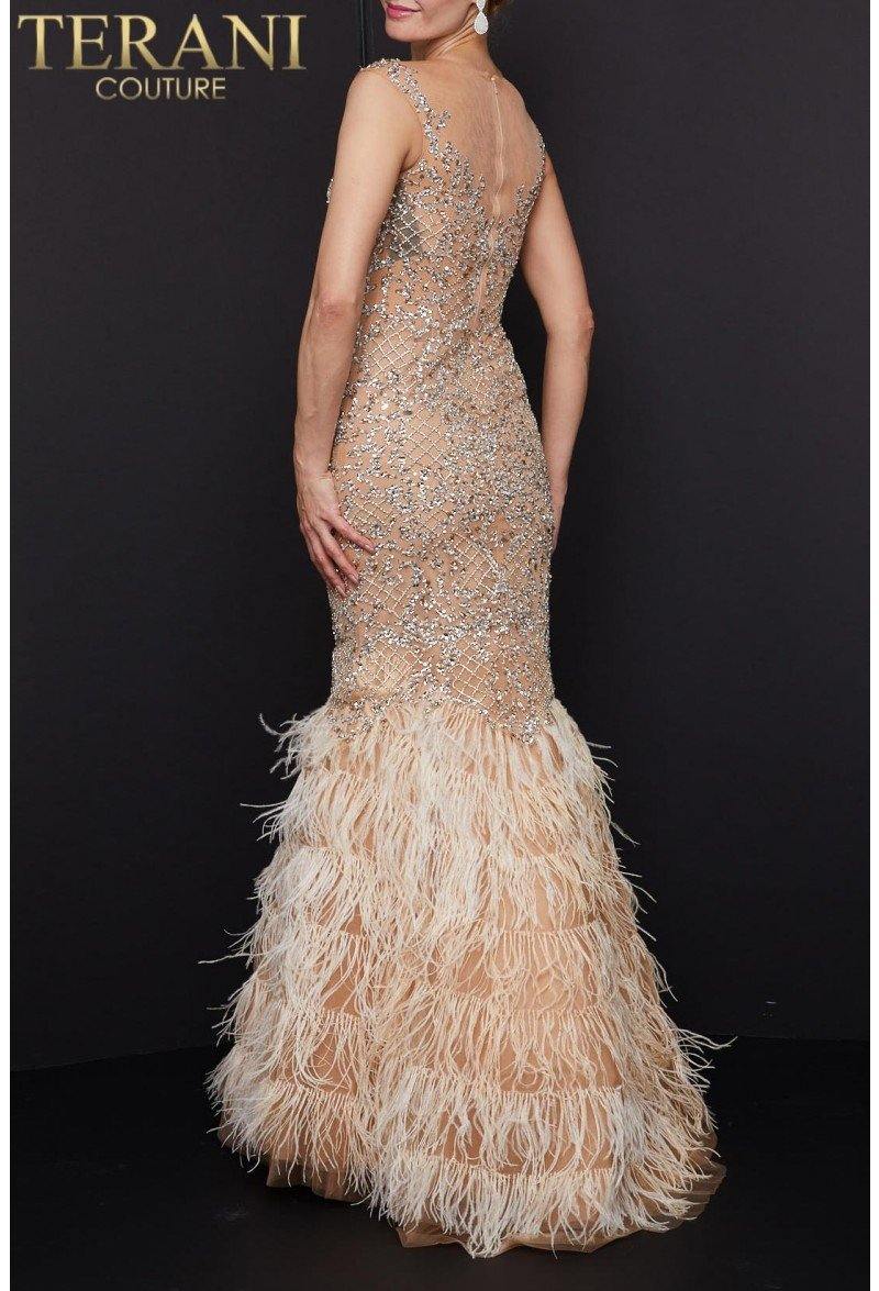 Terani Couture Sexy Fitted Long Prom Dress 1521GL0816A - The Dress Outlet