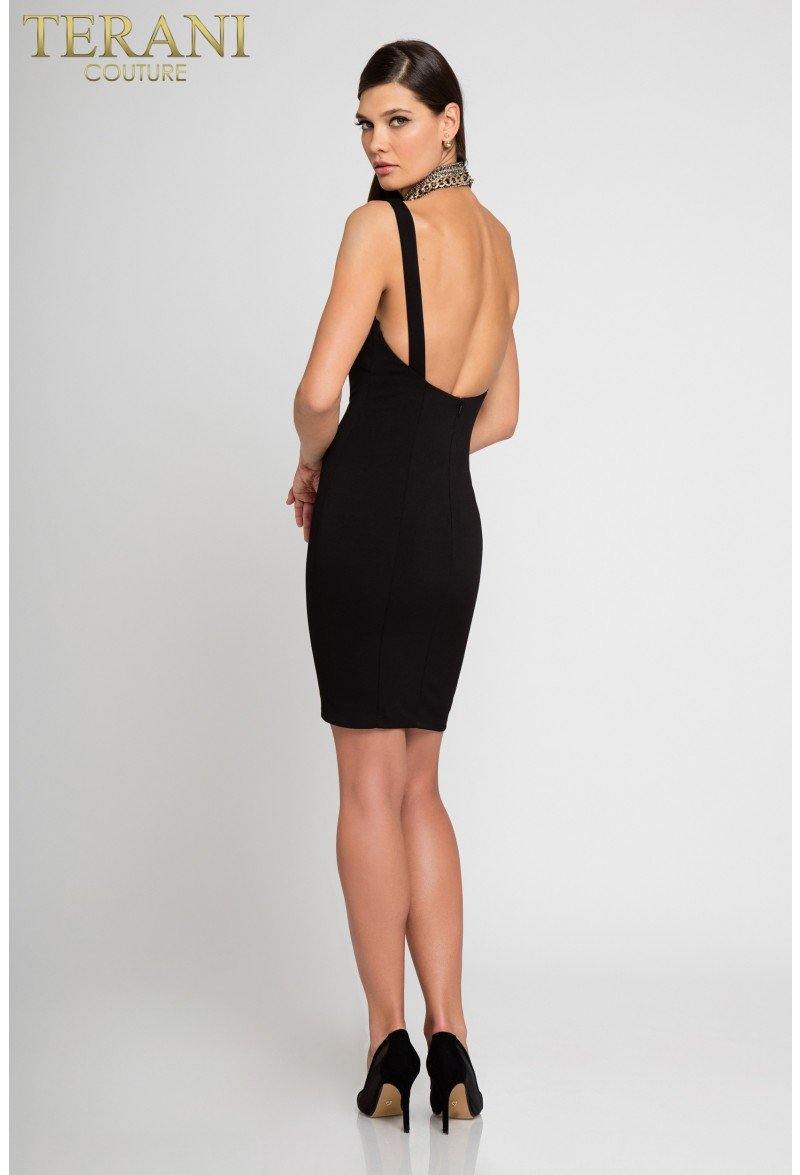 Terani Couture Short Fitted Dress 1721C4014 - The Dress Outlet