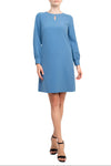 Cocktail Dresses Long Sleeve A Line Cocktail Dress Blue Bird