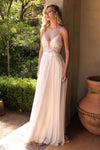 Wedding Dresses Long Bridal Gown A Line Wedding Beaded Dress Off White