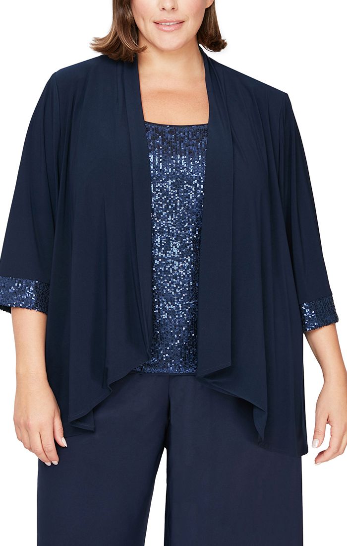 جاكيت توين سيت بأكمام طويلة من أليكس إيفيننجز 8496681 للبيع