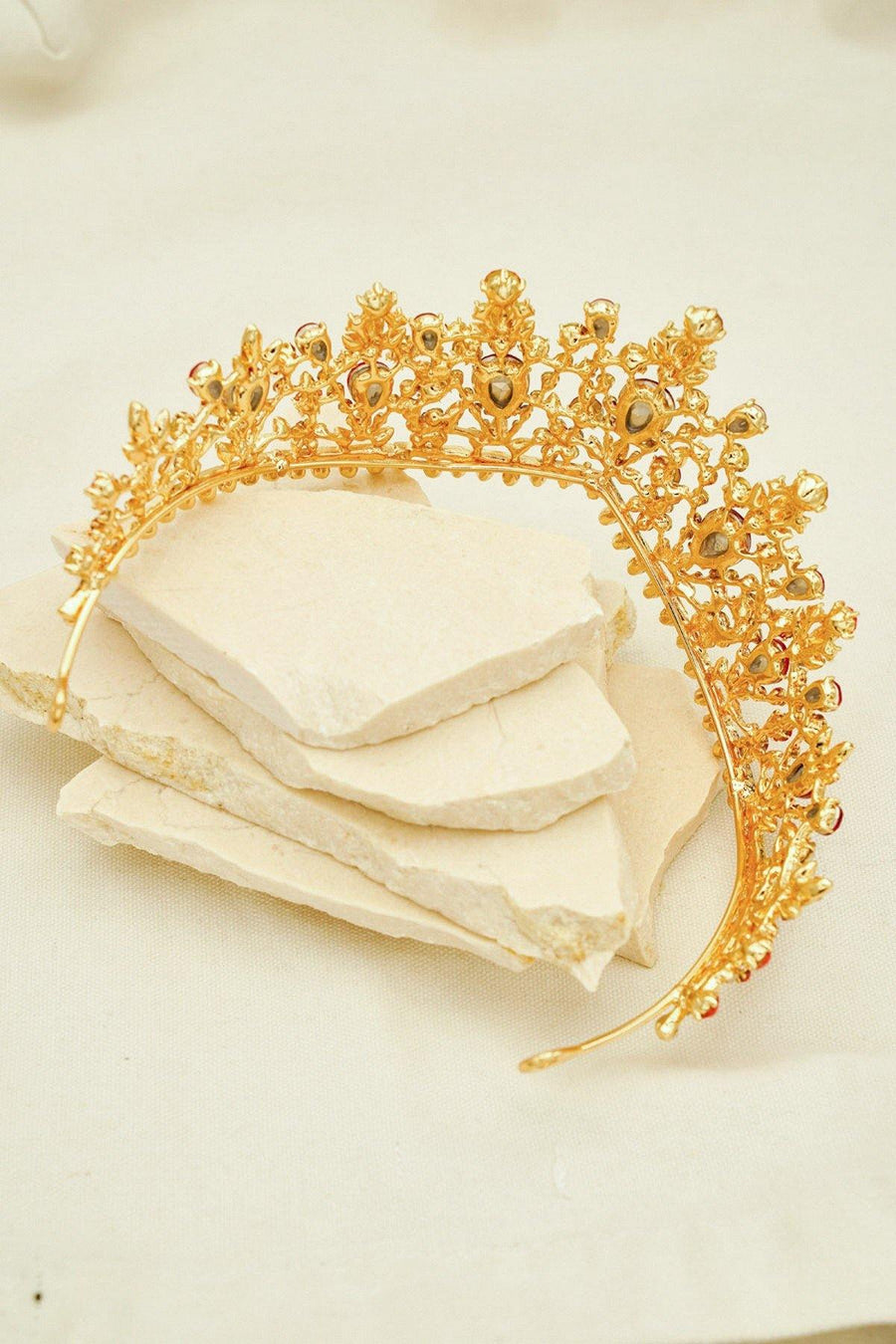 Wedding Crystal Rhinestones Tiara Crown - The Dress Outlet
