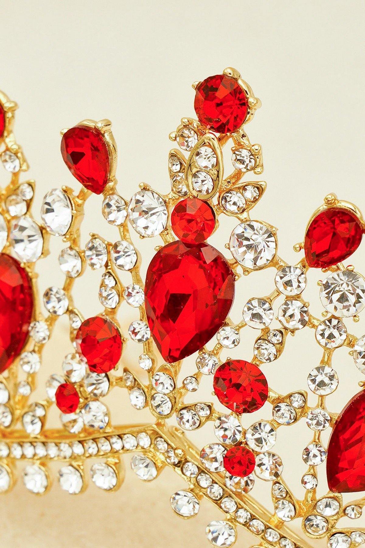 Wedding Crystal Rhinestones Tiara Crown - The Dress Outlet