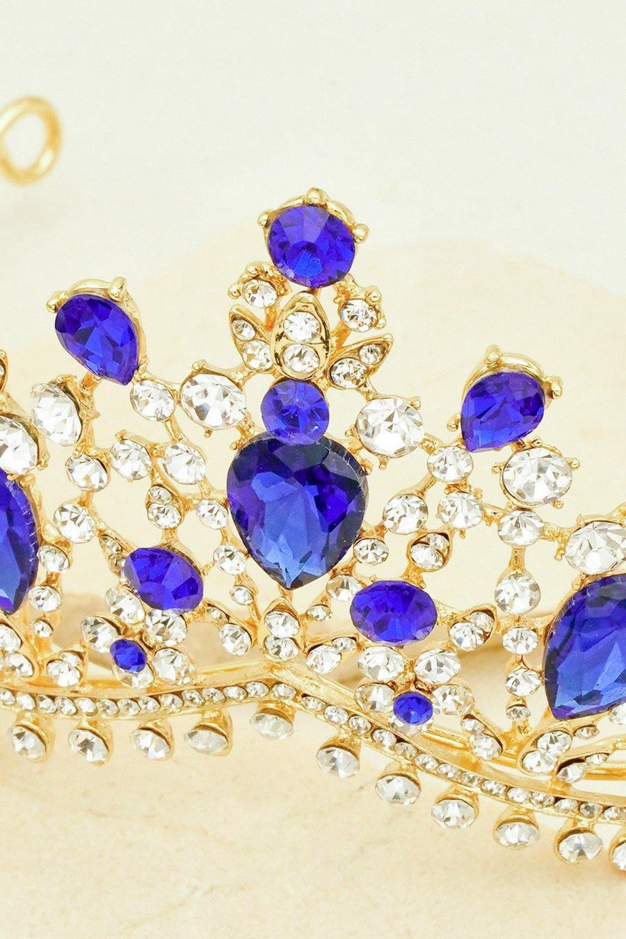 Wedding Crystal Rhinestones Tiara Crown - The Dress Outlet