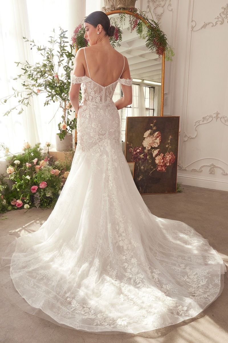 Wedding Dresses Long Bridal Gown Mermaid Lace Wedding Dress Off White