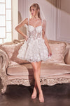 Wedding Dresses Floral Beaded Wedding Dress Off White